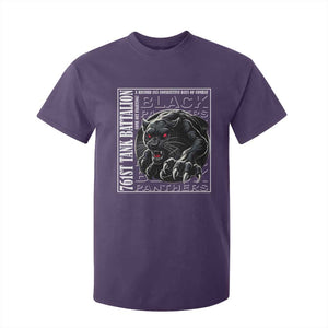 Black Panther Party T Shirt For Kid 761st Tank Battalion Black History TS09 Purple Print Your Wear