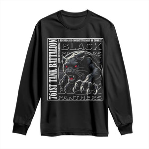 Black Panther Party Long Sleeve Shirt 761st Tank Battalion Black History TS09 Black Print Your Wear