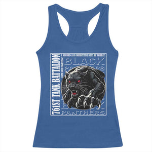 Black Panther Party Racerback Tank Top 761st Tank Battalion Black History TS09 Royal Blue Print Your Wear