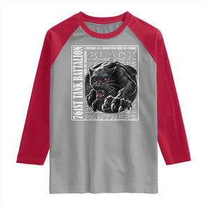 Black Panther Party Raglan Shirt 761st Tank Battalion Black History TS09 Sport Gray Red Print Your Wear