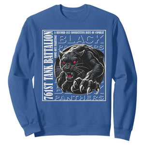 Black Panther Party Sweatshirt 761st Tank Battalion Black History TS09 Royal Blue Print Your Wear