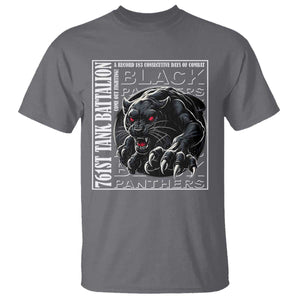 Black Panther Party T Shirt 761st Tank Battalion Black History TS09 Charcoal Print Your Wear