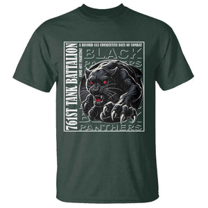 Black Panther Party T Shirt 761st Tank Battalion Black History TS09 Dark Forest Green Print Your Wear