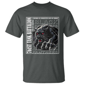 Black Panther Party T Shirt 761st Tank Battalion Black History TS09 Dark Heather Print Your Wear