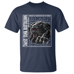 Black Panther Party T Shirt 761st Tank Battalion Black History TS09 Navy Print Your Wear