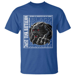 Black Panther Party T Shirt 761st Tank Battalion Black History TS09 Royal Blue Print Your Wear