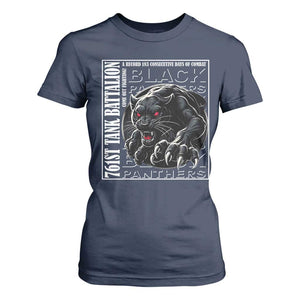 Black Panther Party T Shirt For Women 761st Tank Battalion Black History TS09 Navy Print Your Wear