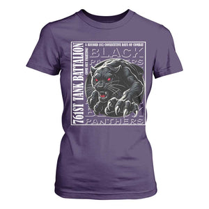 Black Panther Party T Shirt For Women 761st Tank Battalion Black History TS09 Purple Print Your Wear