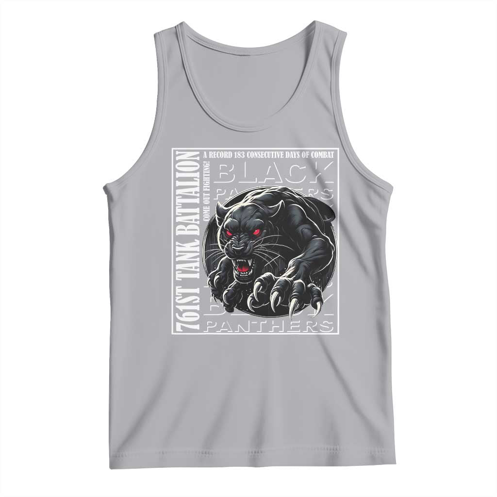 Black Panther Party Tank Top 761st Tank Battalion Black History TS09 Athletic Heather Print Your Wear