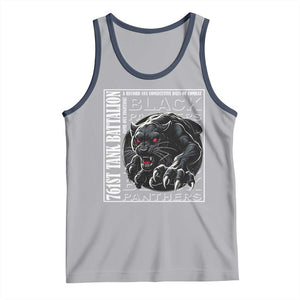 Black Panther Party Tank Top 761st Tank Battalion Black History TS09 Athletic Heather Navy Print Your Wear