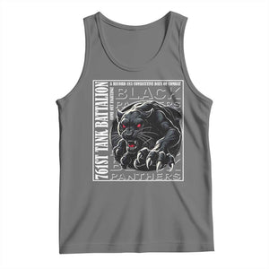 Black Panther Party Tank Top 761st Tank Battalion Black History TS09 Black Heather Print Your Wear