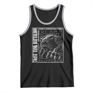 Black Panther Party Tank Top 761st Tank Battalion Black History TS09 Black Athletic Heather Print Your Wear