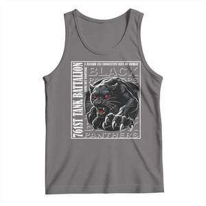 Black Panther Party Tank Top 761st Tank Battalion Black History TS09 Deep Heather Print Your Wear