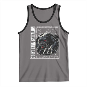 Black Panther Party Tank Top 761st Tank Battalion Black History TS09 Deep Heather Black Print Your Wear