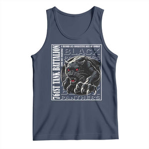 Black Panther Party Tank Top 761st Tank Battalion Black History TS09 Navy Print Your Wear