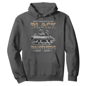 761st Tank Battalion Tribute Black Panther Party History Hoodie TS09 Dark Heather Print Your Wear