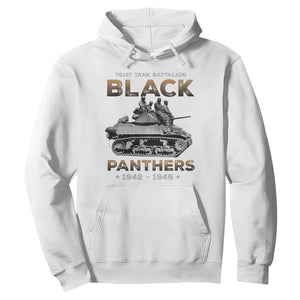 761st Tank Battalion Tribute Black Panther Party History Hoodie TS09 White Print Your Wear