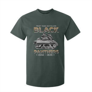 761st Tank Battalion Tribute Black Panther Party History T Shirt For Kid TS09 Dark Forest Green Print Your Wear