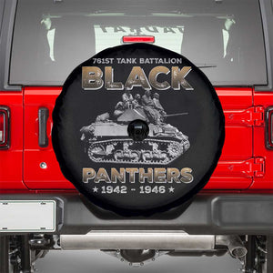 761st Tank Battalion Tribute Black Panther Party History Spare Tire Cover TS09 Black Print Your Wear