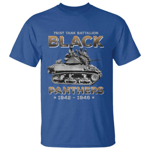 761st Tank Battalion Tribute Black Panther Party History T Shirt TS09 Royal Blue Print Your Wear