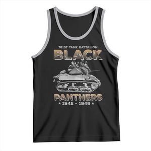 761st Tank Battalion Tribute Black Panther Party History Tank Top TS09 Black Athletic Heather Print Your Wear