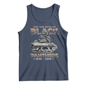 761st Tank Battalion Tribute Black Panther Party History Tank Top TS09 Navy Print Your Wear