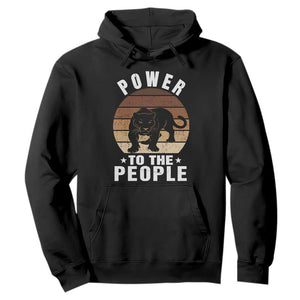 Black Panther Party Hoodie Power To The People Black History TS09 Black Print Your Wear