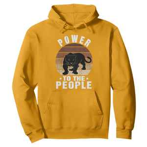 Black Panther Party Hoodie Power To The People Black History TS09 Gold Print Your Wear