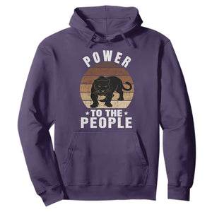 Black Panther Party Hoodie Power To The People Black History TS09 Purple Print Your Wear