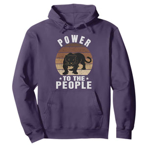 Black Panther Party Hoodie Power To The People Black History TS09 Purple Print Your Wear