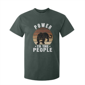 Black Panther Party T Shirt For Kid Power To The People Black History TS09 Dark Forest Green Print Your Wear