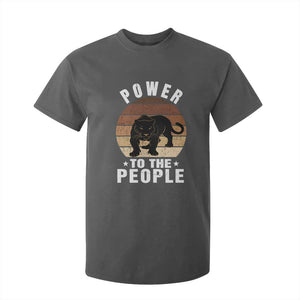 Black Panther Party T Shirt For Kid Power To The People Black History TS09 Dark Heather Print Your Wear