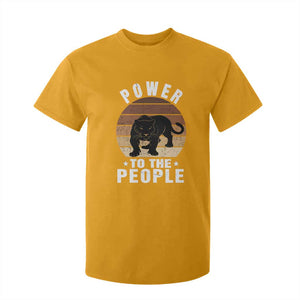 Black Panther Party T Shirt For Kid Power To The People Black History TS09 Gold Print Your Wear