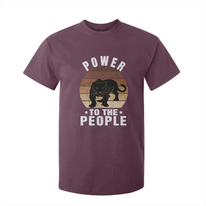 Black Panther Party T Shirt For Kid Power To The People Black History TS09 Maroon Print Your Wear