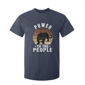 Black Panther Party T Shirt For Kid Power To The People Black History TS09 Navy Print Your Wear