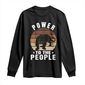 Black Panther Party Long Sleeve Shirt Power To The People Black History TS09 Black Print Your Wear