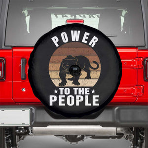 Black Panther Party Spare Tire Cover Power To The People Black History TS09 Black Print Your Wear