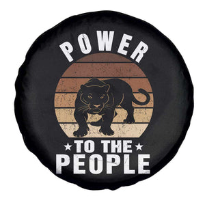 Black Panther Party Spare Tire Cover Power To The People Black History TS09 Print Your Wear