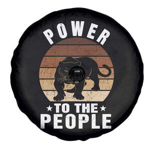 Black Panther Party Spare Tire Cover Power To The People Black History TS09 Print Your Wear