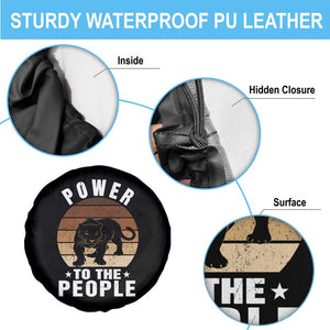 Black Panther Party Spare Tire Cover Power To The People Black History TS09 Print Your Wear