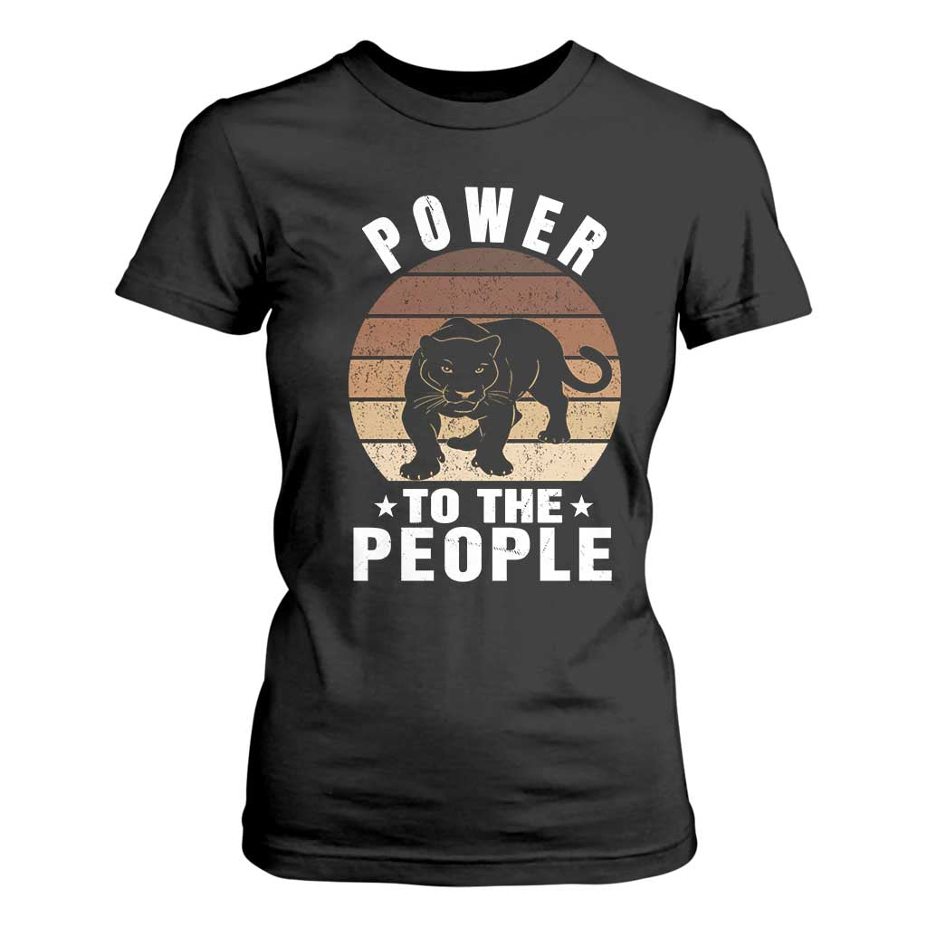 Black Panther Party T Shirt For Women Power To The People Black History TS09 Black Print Your Wear