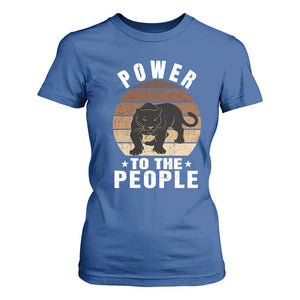 Black Panther Party T Shirt For Women Power To The People Black History TS09 Royal Blue Print Your Wear