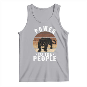 Black Panther Party Tank Top Power To The People Black History TS09 Athletic Heather Print Your Wear