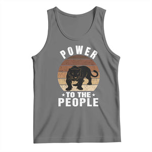 Black Panther Party Tank Top Power To The People Black History TS09 Black Heather Print Your Wear