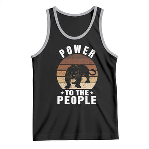 Black Panther Party Tank Top Power To The People Black History TS09 Black Athletic Heather Print Your Wear