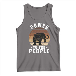 Black Panther Party Tank Top Power To The People Black History TS09 Deep Heather Print Your Wear