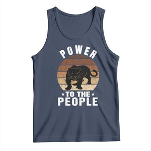 Black Panther Party Tank Top Power To The People Black History TS09 Navy Print Your Wear