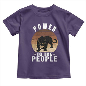 Black Panther Party Toddler T Shirt Power To The People Black History TS09 Purple Print Your Wear