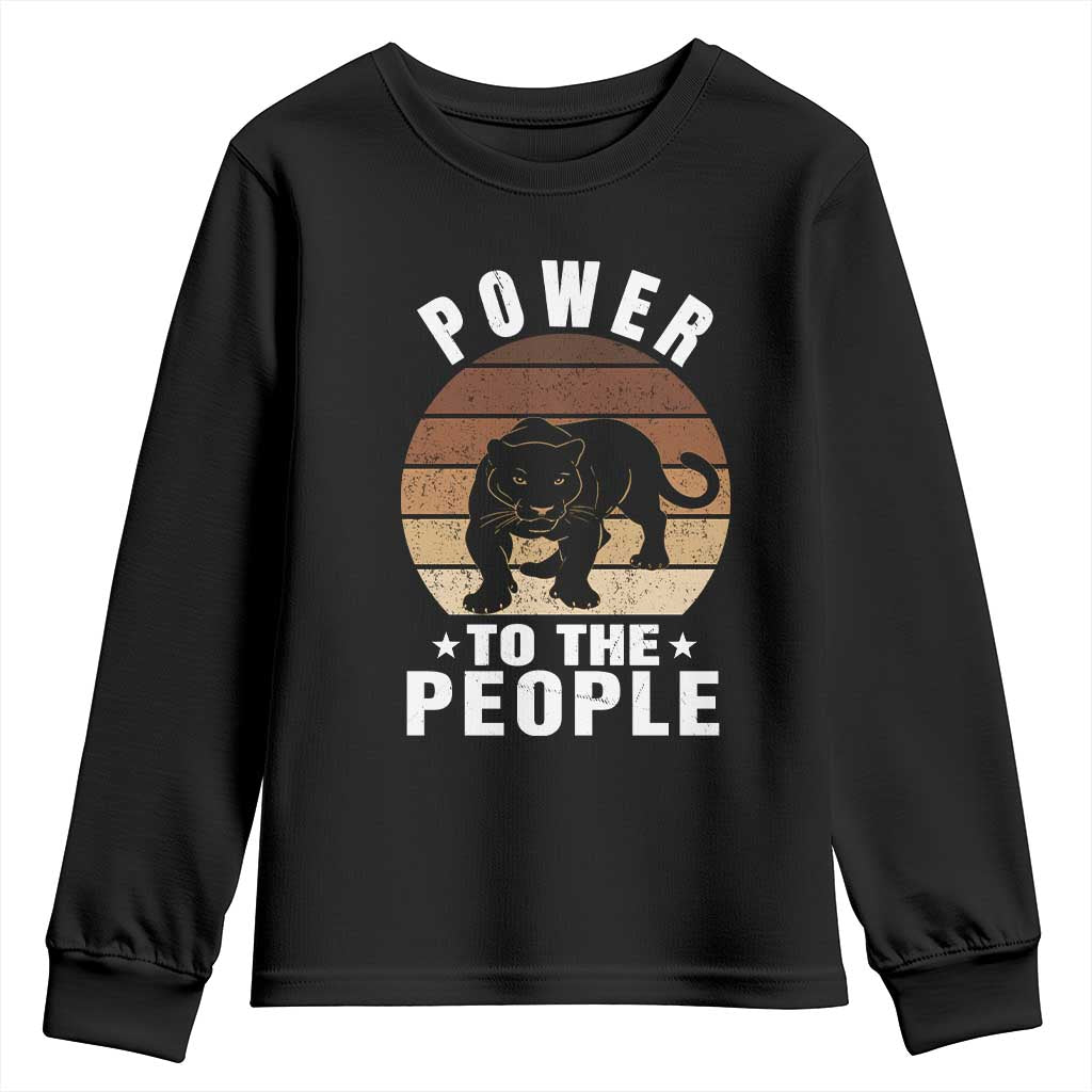 Black Panther Party Youth Sweatshirt Power To The People Black History TS09 Black Print Your Wear