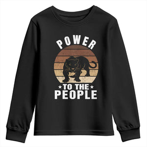 Black Panther Party Youth Sweatshirt Power To The People Black History TS09 Black Print Your Wear